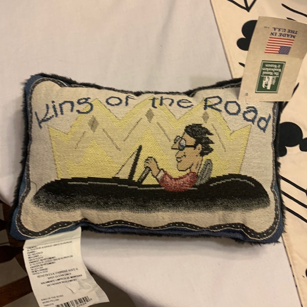 King of the Road Decorative Pillow The Manual Woodworkers and Weavers